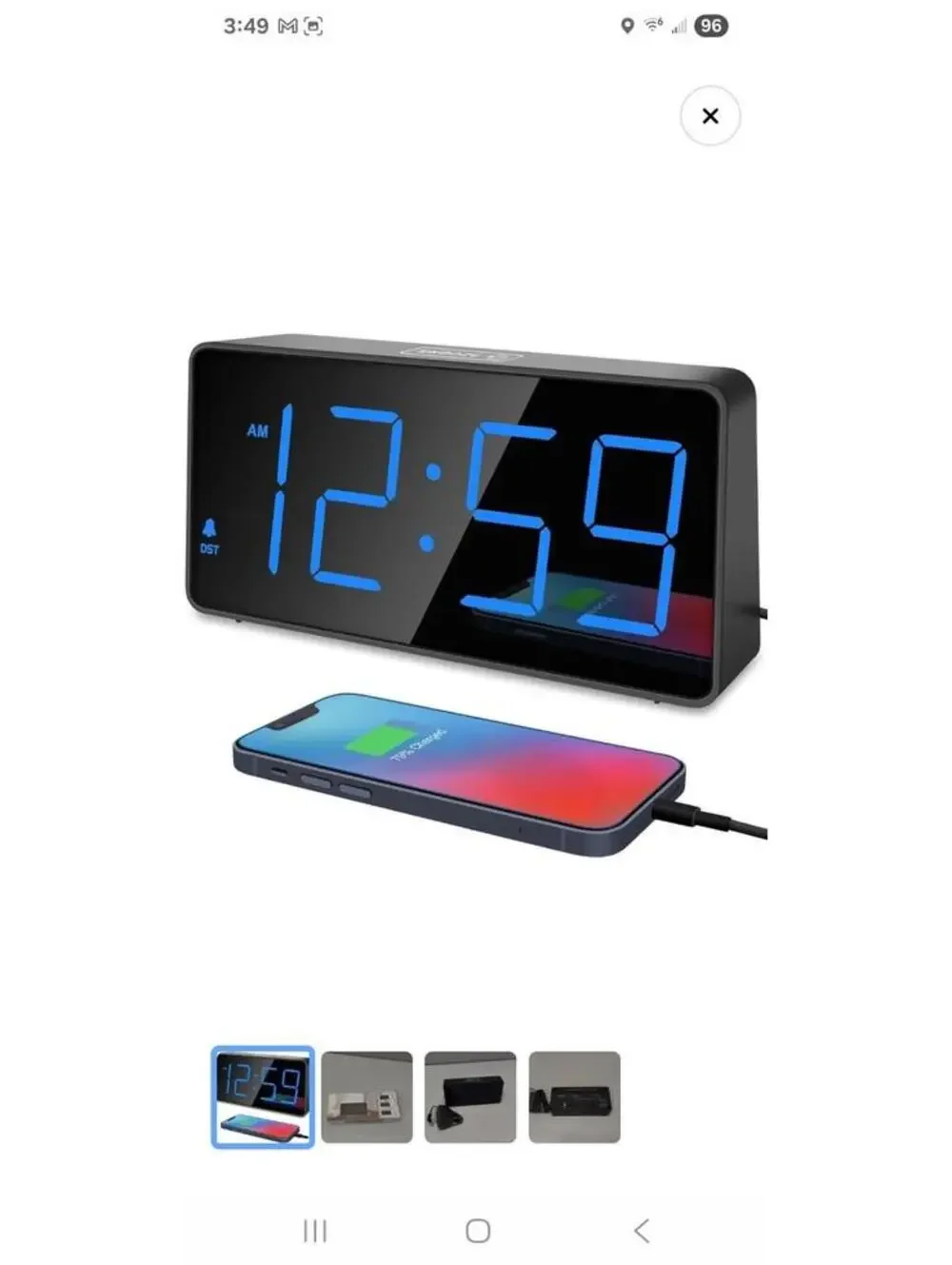 🔥Peakeep Digital Clock Alarm Clock for Bedrooms with USB Charger Port - 🔥